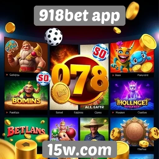 Diversidade de jogos oferecidos no 918bet app